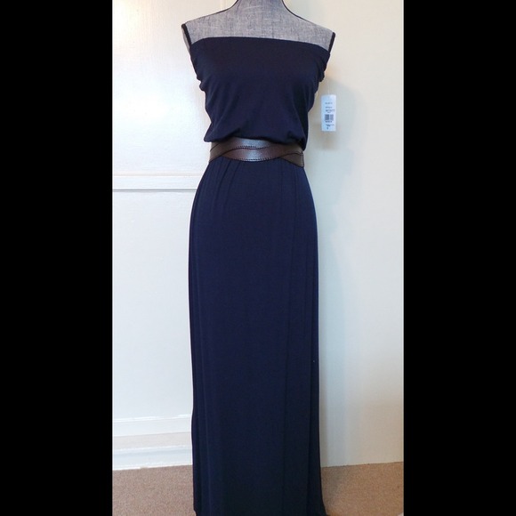 Blue tube-top maxi dress. Size Small Small/0 NWOT