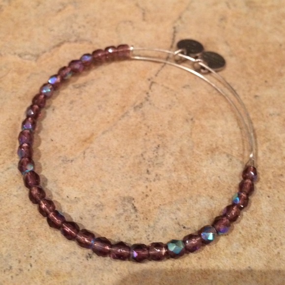 Purple Alex and Ani bracelet 💜