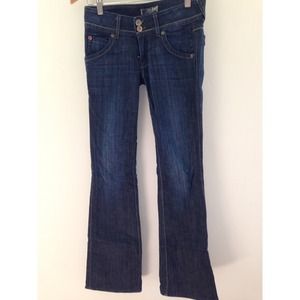 Hudson Boot Cut Jeans. Dark Rinse.