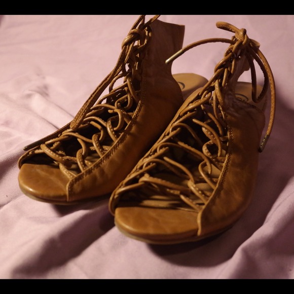Lace Up Wedges - Picture 2 of 4