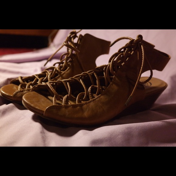 Lace Up Wedges - Picture 4 of 4