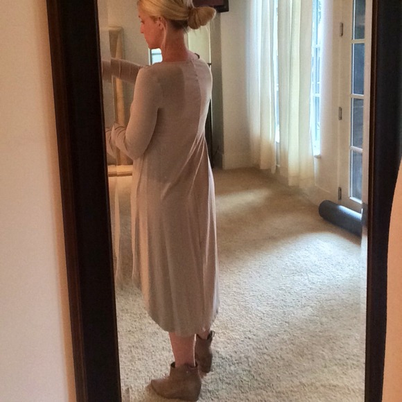 NWT Forever 21 Tan High Low dress size S - Picture 3 of 3