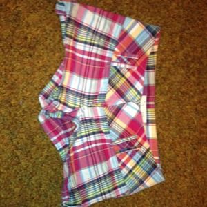 Twenty One plaid shorts. Size three