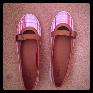 Plaid Flats Mary Jane Style