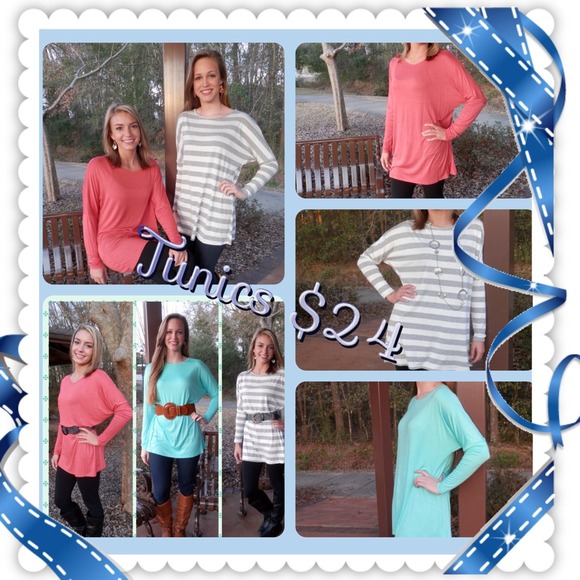 Long sleeve comfy tunics!!