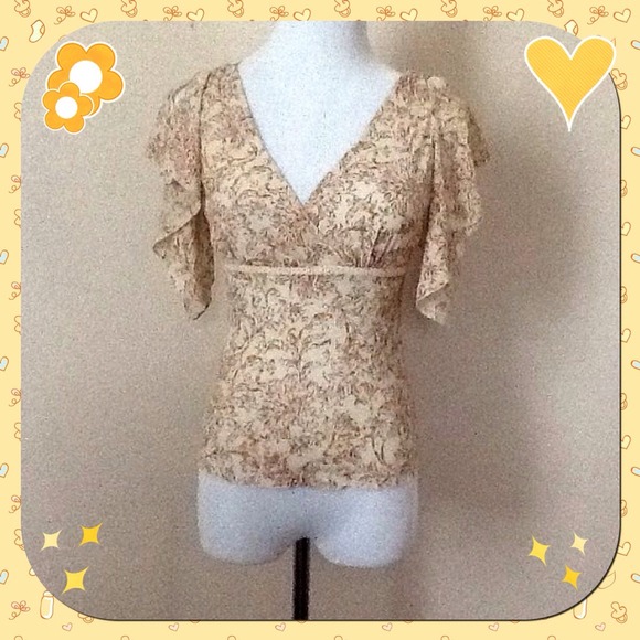 Express Faux Wrap Floral Top