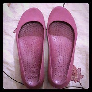 Croc Rubber Ballet Flats