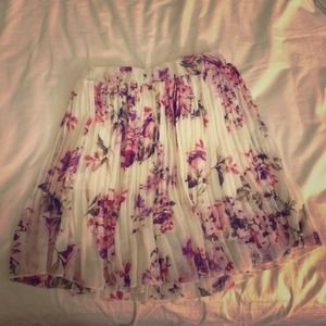 Floral chiffon skirt