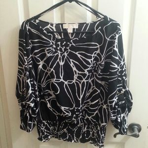 Black & White blouse