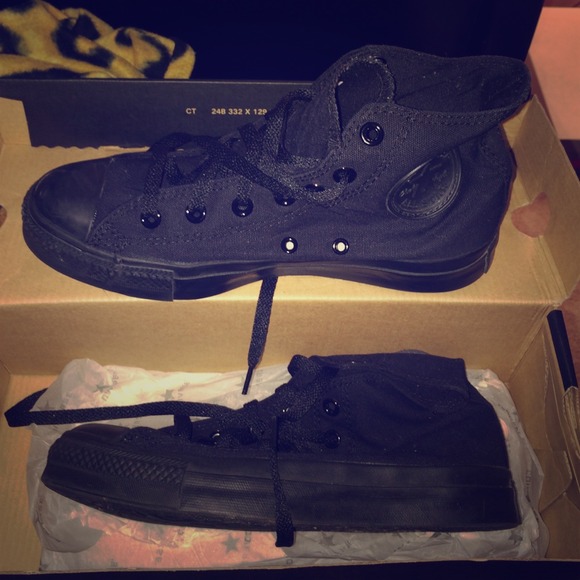 Black Hi-Top Converses