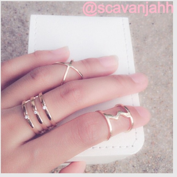 NEW caged ring stacked - Picture 2 of 4