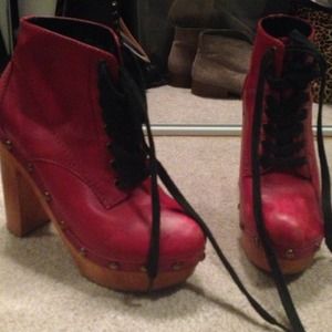 Amazing red tube Jeffrey Campbell's sz 7