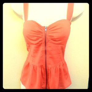 Orange zip tank!