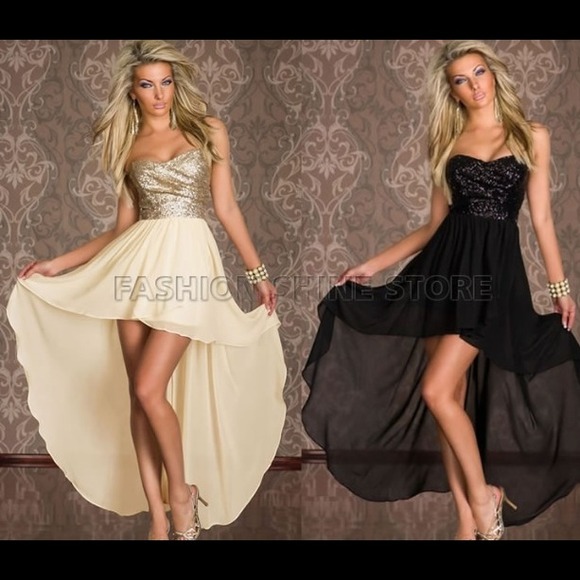 BUNDLE  1 sexy high low dress  and 1 strap dress