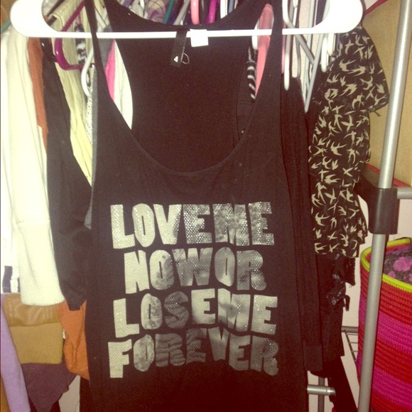 Black tank top