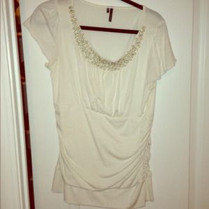 Pearl designed white top