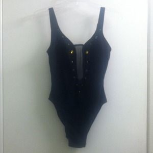 Jeweled bathingsuit/bodysuit