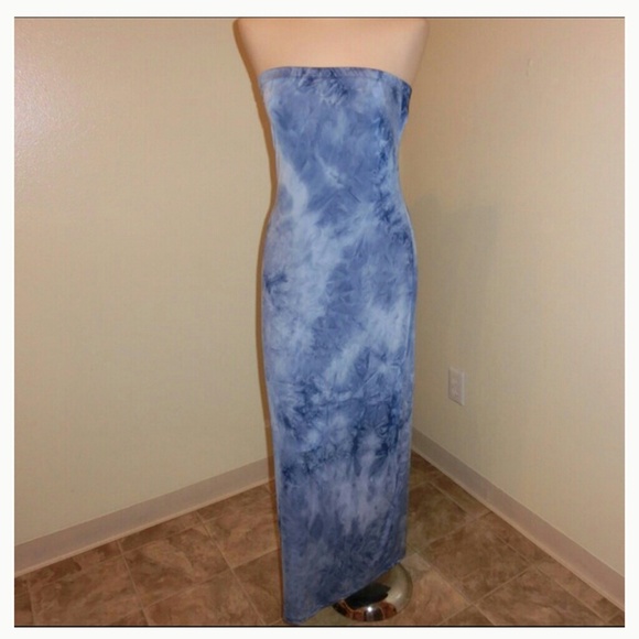 2b bebe stretch tube maxi dress & mesh dress bundl