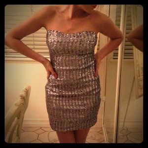FLASH SALE!!! Silver sequins dress