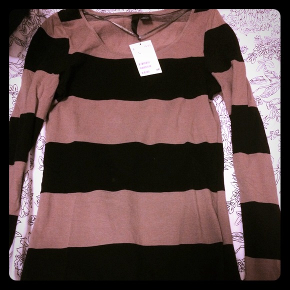 H&M striped mini dress XS