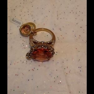 Juicy Couture Carney Diamond ring key ring