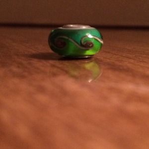 Authentic green Pandora Charm! Barely worn!