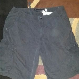 Men's black rocawear cargo shorts