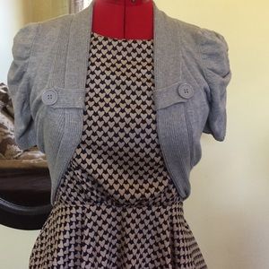 Pink Rose gray shoulder shrug.