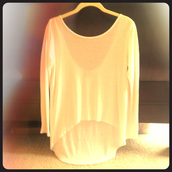 Asos high low top with low back medium white