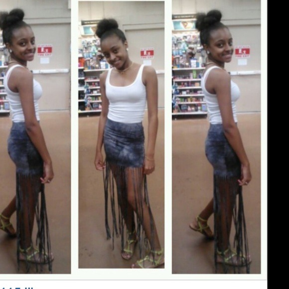 Cute summer skirt with fringe