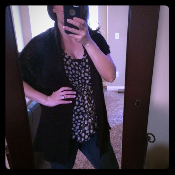 ❎Sold in bundle❎ Black MATERNITYknit open cardigan - Picture 1 of 2