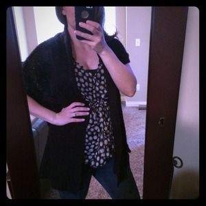 ❎Sold in bundle❎ Black MATERNITYknit open cardigan