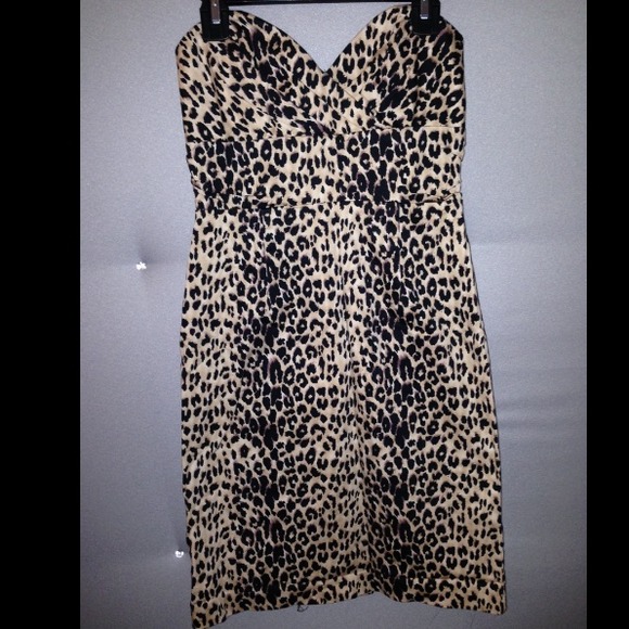 Strapless Cheetah Dress