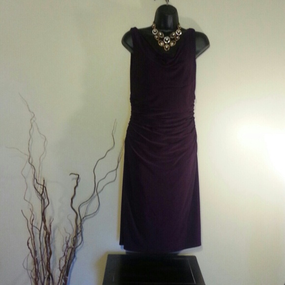 SOLD-Ralph Lauren drape neck dress - Picture 4 of 4