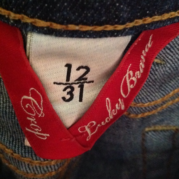 Lucky brand cropped jeans, size 12/31