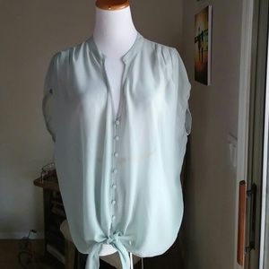 sheer top / blouse
