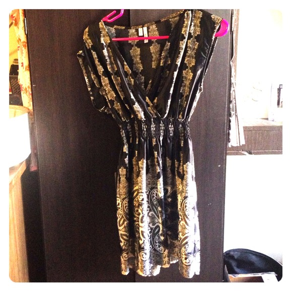 Paisley scarf dress