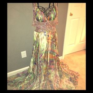 Jovani Multicolor Dress. Size 8.