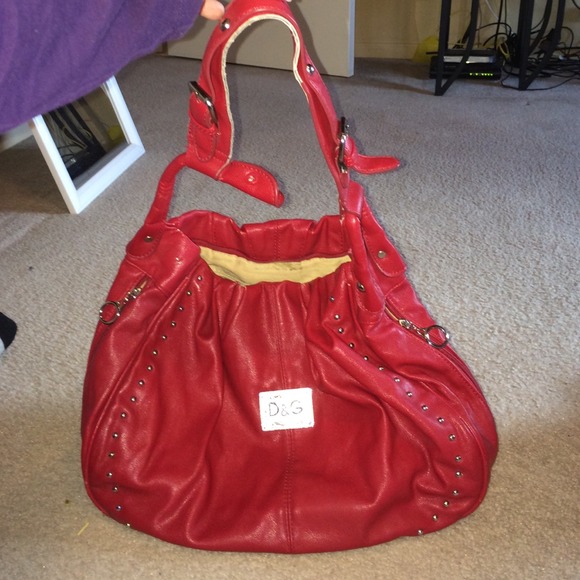 Red handbag