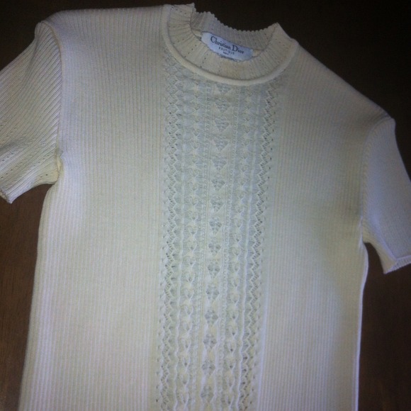 CHRISTIAN DIOR KNITTED BLOUSE FROM PARIS BOUTIQUE!