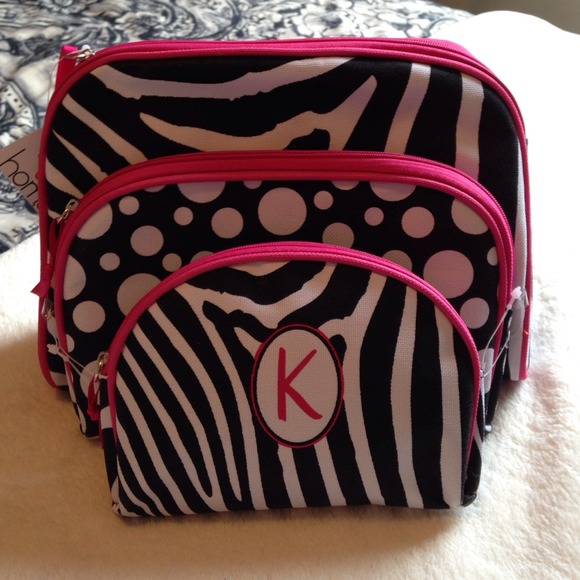 Set of three monogram makeup bags - Picture 1 of 2