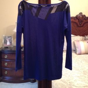 Blue sequenced top