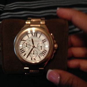 Used authentic Michael Kors Rose gold watch