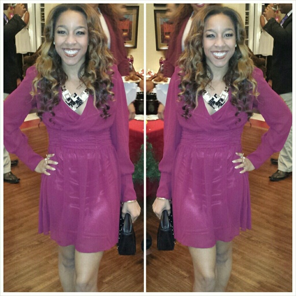 Burgandy cocktail dress