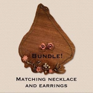 BUNDLE Matching necklace and earrings!