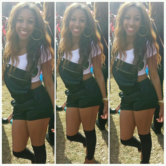 Black overalls