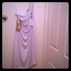 One shoulder cocktail dress