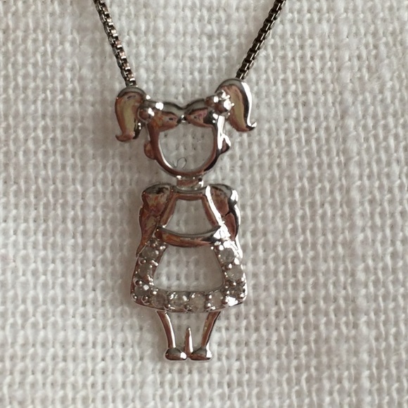 74 off Jewelry Little Girl Diamond Pendant Necklace New from ! rubysbeauty's closet on Poshmark