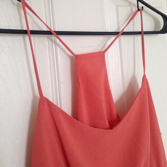Peach chiffon dress - Picture 2 of 4