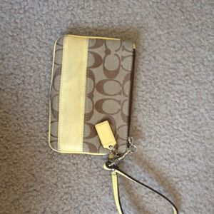 Yellow Coach wristlet